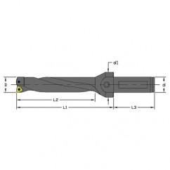 UD-1000-4D-100 - 1" Dia - Indexable Drill - Coolant Thru - Caliber Tooling