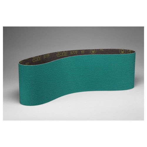 3M Cloth Belt 577F 80 YF-weight 6 in × 48 in Film-lok Single-flex 20 per case - Caliber Tooling