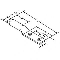 40153 ALUMINUM TWO HOLE LUG DK BLUE - Caliber Tooling