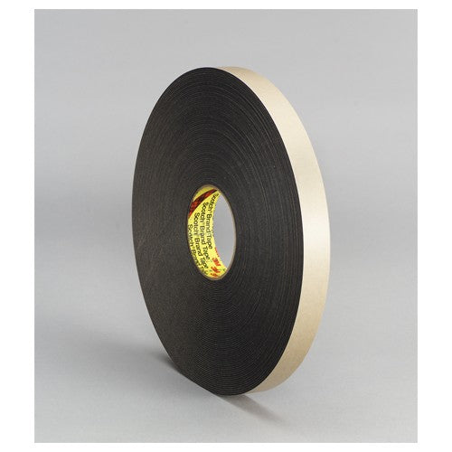 3M Double Coated Polyethylene Foam Tape 4496B Black 3/4″ × 36 yd 62 mil - Caliber Tooling