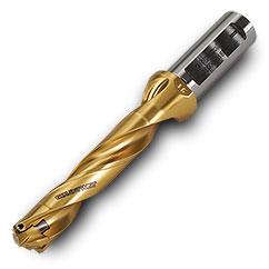 TD1800144C8R01 8xD Gold Twist Drill Body-Universal Flat Shank - Caliber Tooling