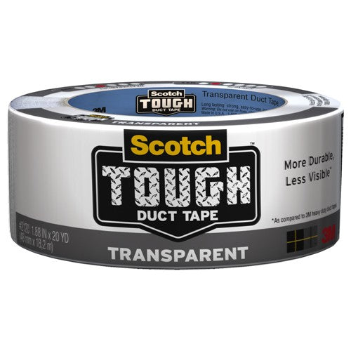 1.88 in × 20 yd (48 mm × 18,2 m) 6 Scotch(R) Tough Transparent Duct Alt Mfg # 98011 - Caliber Tooling