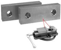 Machinable Aluminum and Steel Vice Jaws - SBM - Part #  VJ-609 - Caliber Tooling