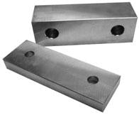 Machined Aluminum Vice Jaws - SBM - Part #  VJ-4A040201M - Caliber Tooling