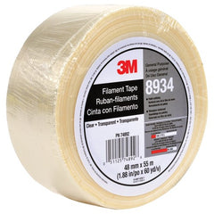 Tartan Filament Tape 8934 Clear 48 mm × 55 m 4 mil Individually Wrapped Conveniently Packaged - Caliber Tooling