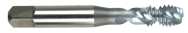 6-32 Dia. - H2 - 2 FL - Powder Metal-CrN-Modified Bottom Spiral FL Tap - Caliber Tooling