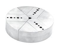Round Chuck Jaws - Northfield Type Chucks - Chuck Size 4" inches - Part #  RNF-4200S - Caliber Tooling