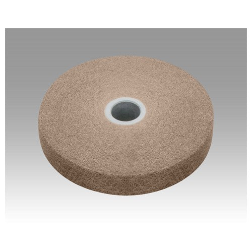 Scotch-Brite EXL Unitized Wheel XL-UW 8A Medium 4″ × 1/4″ × 3/8″ - Caliber Tooling