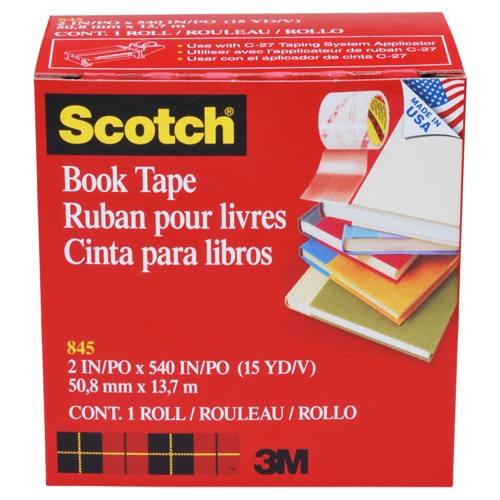 ‎Scotch Book Tape 845-200 2″ × 540″ (50 8 mm × 13 7 m) - Caliber Tooling