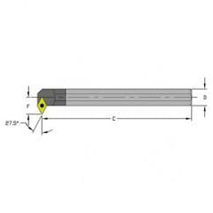 E10Q SDNCR2 Solid Carbide Boring Bar w/Coolant - Caliber Tooling