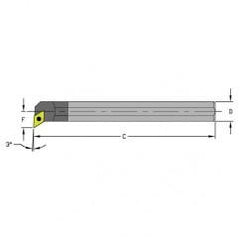 C06M-SDUCR2 3/8" SH; 6"OAL - Indexable Boring Bar - Caliber Tooling