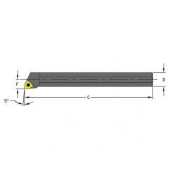 HM08Q SWLCR2 Heavy Metal Boring Bar w/Coolant - Caliber Tooling