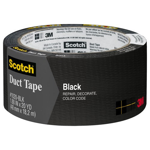 3M Duct Tape Black 3920-BK 1.88″ × 20 yd (48 mm × 18 2 m) - Caliber Tooling