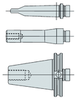 1/2 Dia. x 7/8-20 Thread Tapping Attachment Shank - Caliber Tooling