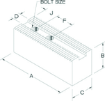 Soft Jaw 1.5MM 60 Degree Serrated - #HR-82-5.0 - Caliber Tooling