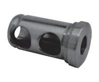 Type J Tool Holder Bushings - Part #  TBJ-20-0625-B - (OD: 2") (ID: 5/8") (Center Hole Distance: 1-1/2"   &   Shoulder to Center of First Hole: 3/4"   ) (# of Holes: 2 & Hole Size: 1") (Length Under Head: 3-1/2") - Caliber Tooling