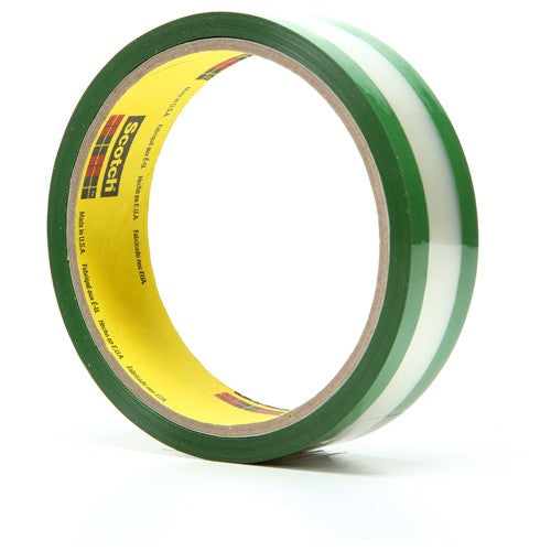 3M Riveters Tape 685 Transparent with Green Adhesive 1″ × 36 yd 1.7 mil - Caliber Tooling