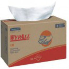 Dry Wipe, WYPALL L30, 9 3/4 in × 10 in, Number of Sheets 120, White - Caliber Tooling