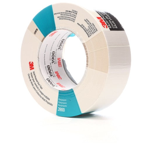 3M Multi-Purpose Duct Tape 3900 White 48 mm × 54.8 m 7.7 mil Individually Wrapped - Caliber Tooling