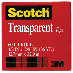 ‎Scotch Transparent Tape 600-2P34-72 3/4″ × 2592″ (19 mm × 65 8 m) - Caliber Tooling